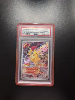 Pokemon Pikachu 153/Sv-p Chinese 5th Anniversary Promo Card PSA 10 - Image 1