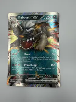 Mabosstiff EX Jumbo Oversized Pokemon card - Image 1