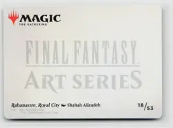 MTG Final Fantasy Art Series Rabanastre, Royal City x1 NM Art Card Gold Stamped - Image 2