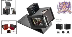 Card Deck Box Faux Leather Fits 100 Double-Sleeved Cards Magnetic Closure - Image 2
