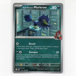 Pokemon TCG Team Rocket's Murkrow 127/182 SV: Destined Rivals Regular Card EN-NM - Image 1