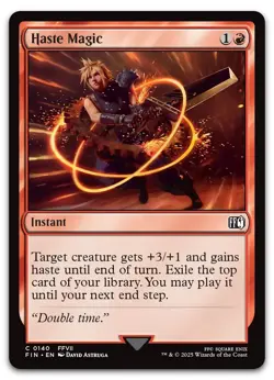 Haste Magic #140 (NM) Final Fantasy FIN Magic MTG - Image 1