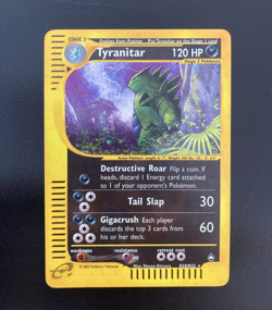 Pokemon Card Tyranitar Holo H28/H32 Aquapolis ENG inglese excellent EXC - Image 1