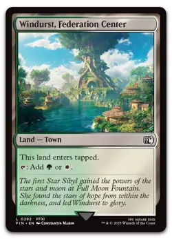 Windurst, Federation Center #292 (NM) Final Fantasy FIN Magic MTG - Image 1