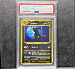 PSA 10 Umbreon Crossing the Ruins 2nd Expansion Japanese Pokemon Card Holo 2000 - Image 1