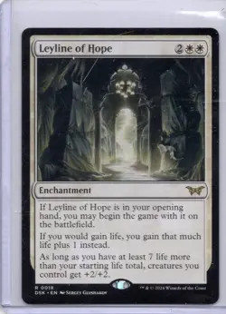 Leyline of Hope Magic the Gathering White card Enchantment Rare Mint - Image 1
