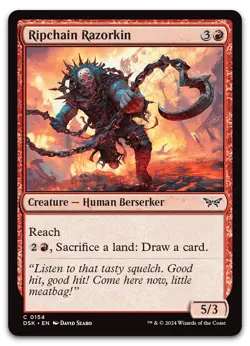 Ripchain Razorkin #154 (NM) Duskmourn DSK Magic MTG - Image 1