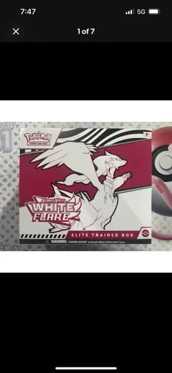 Pokemon White Flare Elite Trainer Box OPENED with 90+ bulk cards Inc promo card - Image 1