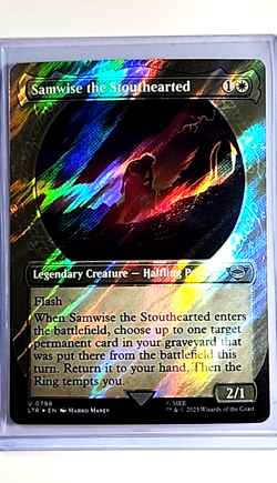 MTG Magic the Gathering Lord of the Rings Surge Foil Samwise the Stouthearted - Image 1