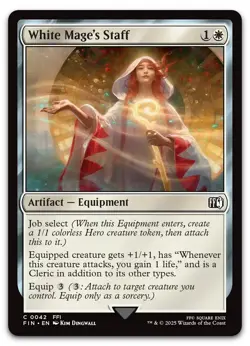 White Mage's Staff #42 (NM) Final Fantasy FIN Magic MTG - Image 1