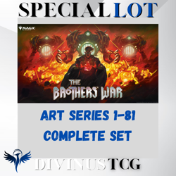 MTG The Brothers' War Complete Art Series NM 1-81 BRO [No Signature/Stamp] - Image 1