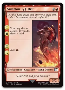 Summon: G.F. Ifrit #163 (NM) Final Fantasy FIN Magic MTG - Image 1