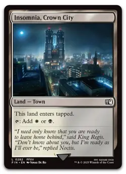 Insomnia, Crown City #282 (NM) Final Fantasy FIN Magic MTG - Image 1