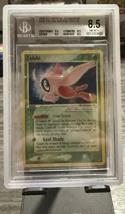 Pokemon Celebi Gold Star Ex Crystal Guardians Ultra Rare Holo #100 BGS 8.5 - Image 1
