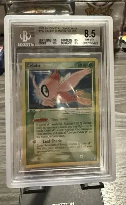 Pokemon Celebi Gold Star Ex Crystal Guardians Ultra Rare Holo #100 BGS 8.5 - Image 3