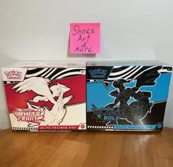 Pokemon TCG Black Bolt & White Flare Elite Trainer Box’s ETB “Factory Sealed” - Image 1