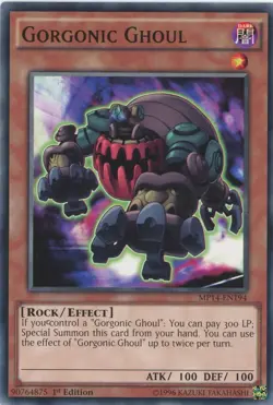 Yugioh Gorgonic Ghoul MP14-EN194 Common 1st Edition NM x3 Play Set - Image 1