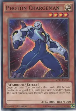 Yugioh Photon Chargeman MP14-EN189 Common 1st Edition NM x3 Play Set - Image 1