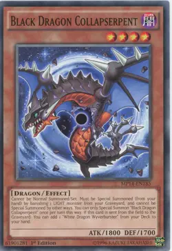 Yugioh Black Dragon Collapserpent MP14-EN185 Common 1st Edition NM - Image 1