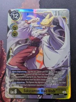 Digimon Card Game Sakuyamon: Maid Mode - BT10-041 SR - Xros Encounter - NM - Image 1
