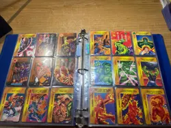 Vtg Marvel Overpower Card Lot 1990’s Binder Collection 200+ Cards - Image 4