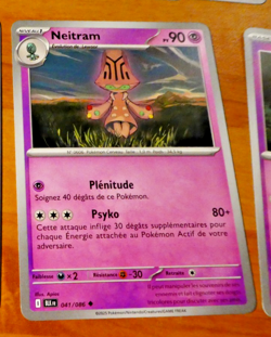 POKEMON FOUDRE NOIRE CARD CARTE NEITRAM 041/086 BLK EV10.5 FR MINT 2025 - Image 1