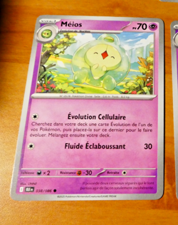 POKEMON FOUDRE NOIRE CARD CARTE MEIOS 038/086 BLK EV10.5 FR MINT 2025 - Image 1