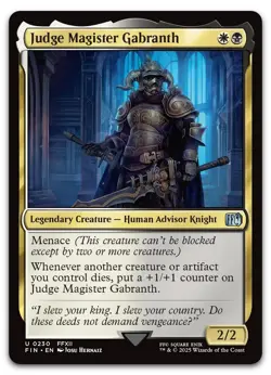 Judge Magister Gabranth #230 (NM) Final Fantasy FIN Magic MTG - Image 1