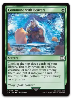 Commune with Beavers #182 (NM) Final Fantasy FIN Magic MTG - Image 1