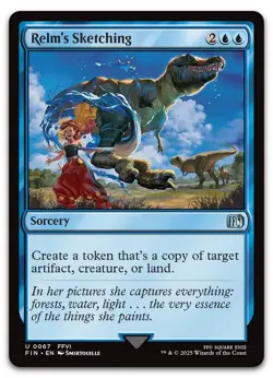 Relm's Sketching #67 (NM) Final Fantasy FIN Magic MTG - Image 1