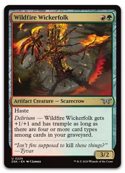 Wildfire Wickerfolk #239 (NM) Duskmourn DSK Magic MTG - Image 1