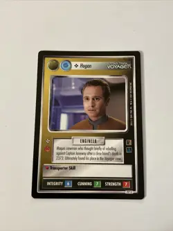 Star Trek CCG Personnel Nonaligned Federation Hogan Black Boarder Card - Image 1