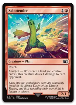 Sabotender #153 (NM) Final Fantasy FIN Magic MTG - Image 1
