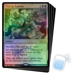 FOIL FLAYING TENDRILS (FNM) X4 Promo Magic MTG MINT CARD - Image 1