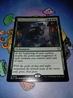 Unnatural Growth - 245 - NM - Commander: Bloomburrow - MTG - Image 1