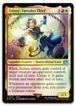 Zidane, Tantalus Thief #251 (Foil) (NM) Final Fantasy FIN Magic MTG - Image 1