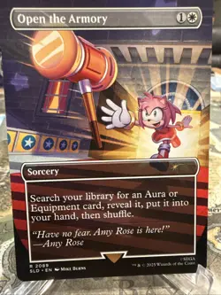IN HAND - Open the Armory ✨NON-FOIL✨ Secret Lair x Sonic - NM Magic MTG - Image 1