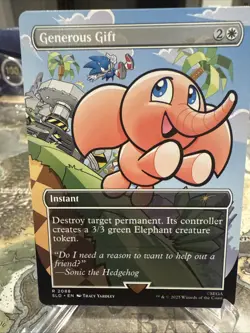 PRE-SALE - Generous Gift NON-FOIL Secret Lair x Sonic - NM Magic MTG - Image 1