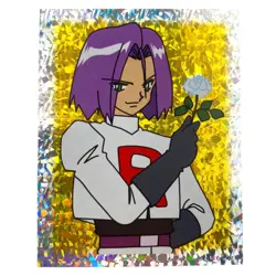 Pokemon Rare Merlin Stickers 1999 James Prism S36 - Image 1