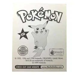 Pokemon Rare Merlin Stickers 1999 James Prism S36 - Image 2