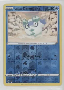 Galarian Darumaka Reverse Foil Pokemon Sword & Shield Fusion Strike #071 17t2 - Image 1