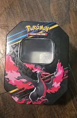 Pokemon TCG: Crown Zenith Galarian Moltres Tins (Empty Tin Only)+ Surprise Bonus - Image 1