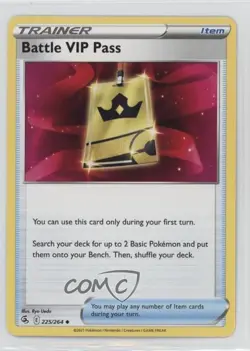 Battle VIP Pass Pokemon Sword & Shield Fusion Strike #225 1h6 - Image 1