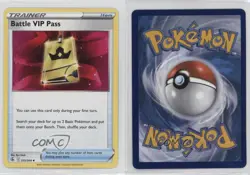 Battle VIP Pass Pokemon Sword & Shield Fusion Strike #225 1h6 - Image 3