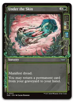 Under the Skin (Showcase) #323 (NM) Duskmourn DSK Magic MTG - Image 1