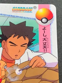 Pokemon Carddass Brock NO.50 Anime collection Pokemon TCG Japanese Nintendo 1998 - Image 3