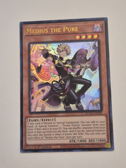 Yugioh Medius the Pure DUAD-EN008 Ultra Rare 1st Ed Near Mint - Image 1