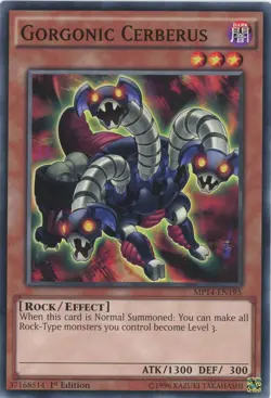 Yugioh Gorgonic Cerberus MP14-EN195 Common 1st Edition NM x3 Play Set - Image 1