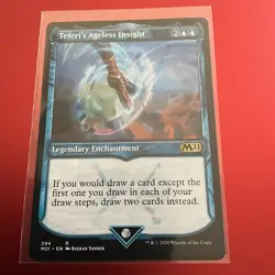 MTG - 1 x Showcase; Teferi's Ageless Insight - Rare - Core Set 2021 (M21) - M/NM - Image 1