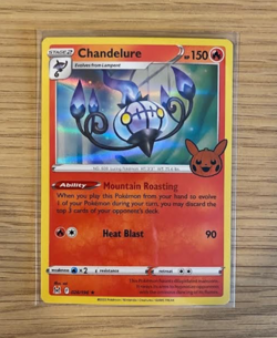 2024 Pokemon TCG Trick or Trade Promo - Chandelure # REVERSE HOLO NM - Image 1